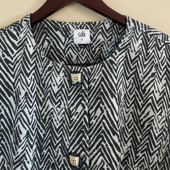 Cabi Short Sleeve Blazer Jacket Blouse Size Medium - Picture 4 of 11